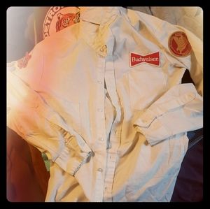 Vintage Budweiser Delivery longsleeved button down